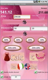 game pic for Discount Calculator - Woman